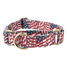 Country Brook Petz  Reflective Martingale Dog Collar - Americana Collection