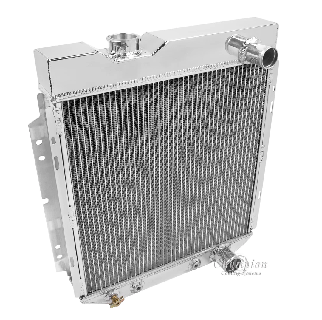 1964-1966 4 Row 17 Wide Core Ford Mustang Champion Cooling Aluminum  Radiator | eBay