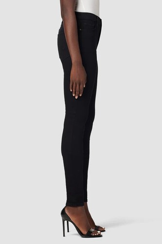 Women's Hudson black High-waist Barbara super skinny jeans size 32Wx30L - Picture 6 of 7