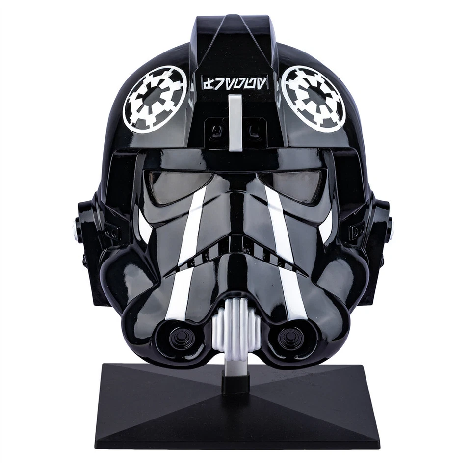Capacete de piloto Star Wars Squadrons Tie Fighter cosplay adereço resina adulto Halloween - Imagem 2 de 4
