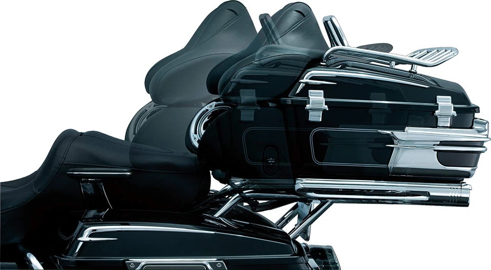 Reubicador de ajuste rápido Kuryakyn para modelos Tour Pak 97-13 Touring cromado 8973 Foto 3 de 4