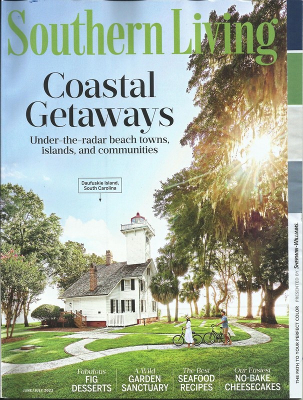 Southern Living Coastal Getaways Fig Seafood No-bake Cheesecakes June/July 2023