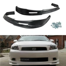  Fits 04-10 Scion tC MUGEN Style Front Bumper Lip Spoiler ADD-ON Body Kit PU