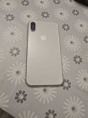 APPLE IPHONE X REAR CHASSIS HOUSING WHITE ORIGINAL PARTS USED B
