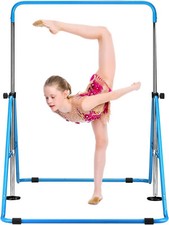 Gymnastic Bars for Kids with Adjustable Height Folding Horizontal Junior Trainin
