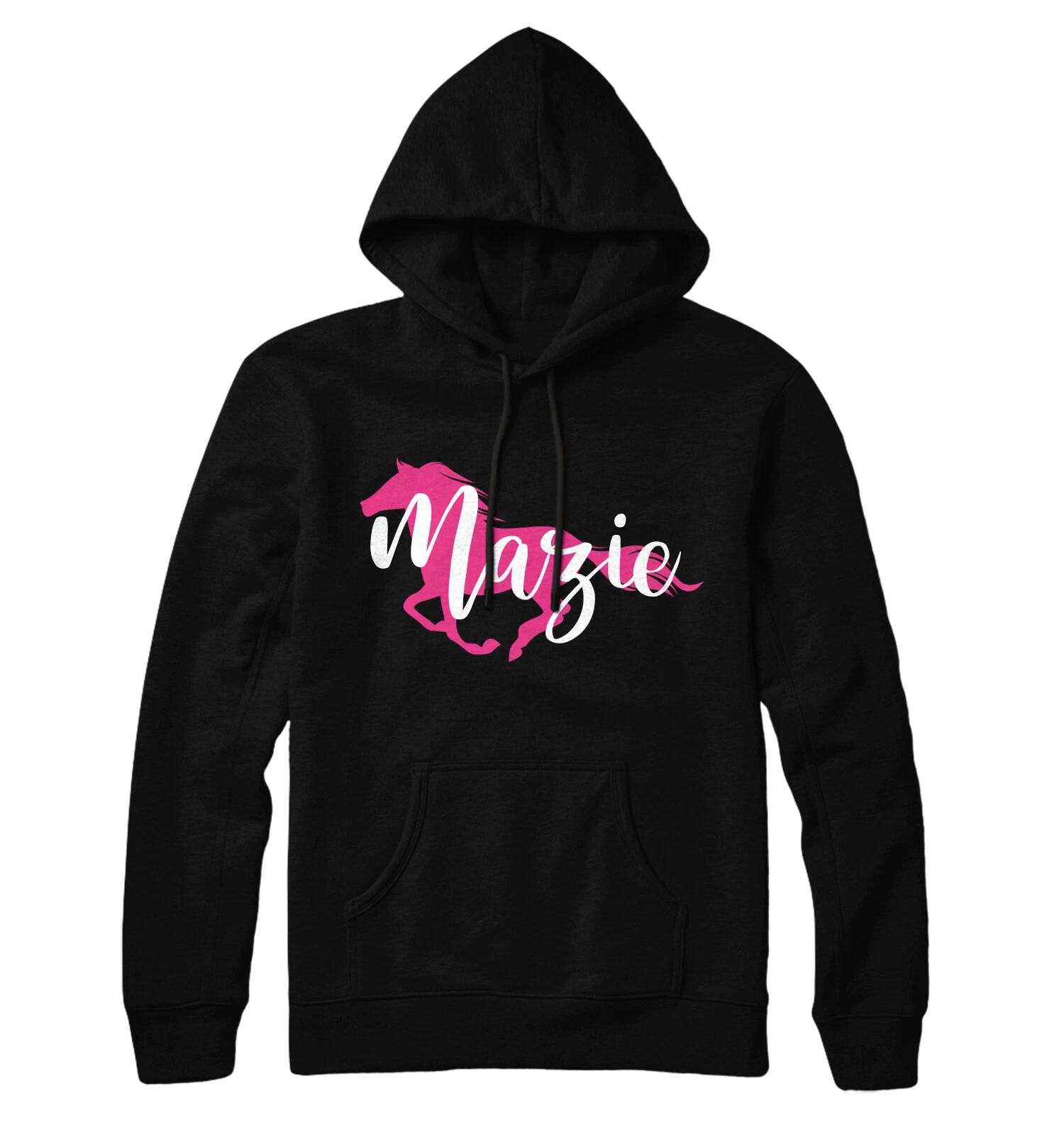 VETEMENTS Cavallo Rosa Unisex e Nome Personalizzato 800ml Bottiglia e Felpa con Cappuccio Equitazione Gif Personalizzata