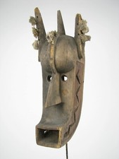 GothamGallery Fine African Tribal Art - Mali Bamana Hyena Mask - H