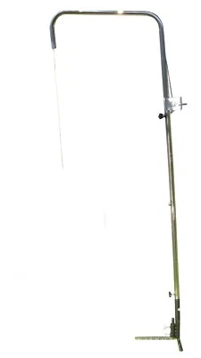 AKTIONA Edelstahl Grillgalgen mit Kurbel + Seil + Erdspieß Schwenkgrill Schwenker Grill