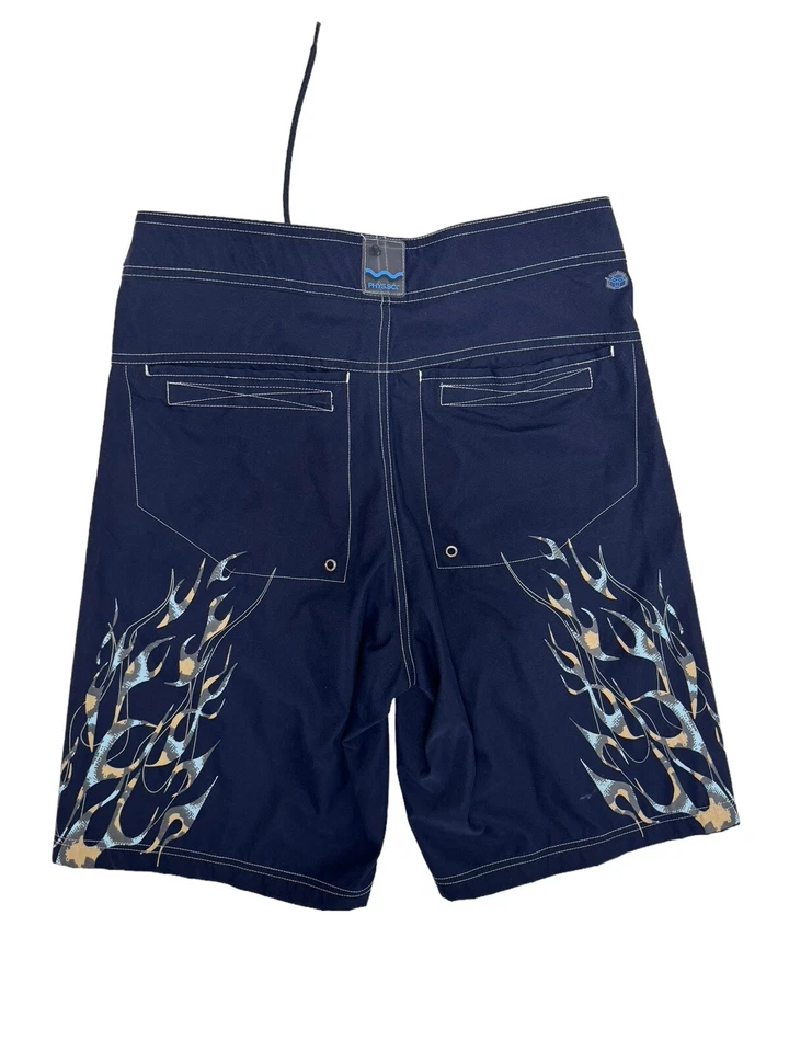 Phys.Sci. Pantalones cortos de natación para hombre azul marino multicolor gráfico con cordón talla 30 Foto 4 de 4