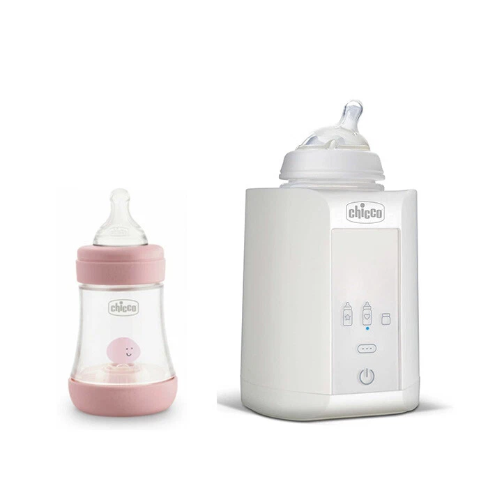 Chicco Starter Kit Steriliser+Bottle Warmer House-Car +1 Feeding Bottles +2