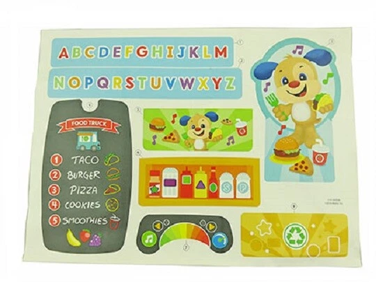 NEW Fisher Price Laugh n Learn FOOD TRUCK Replacement Label Sheet