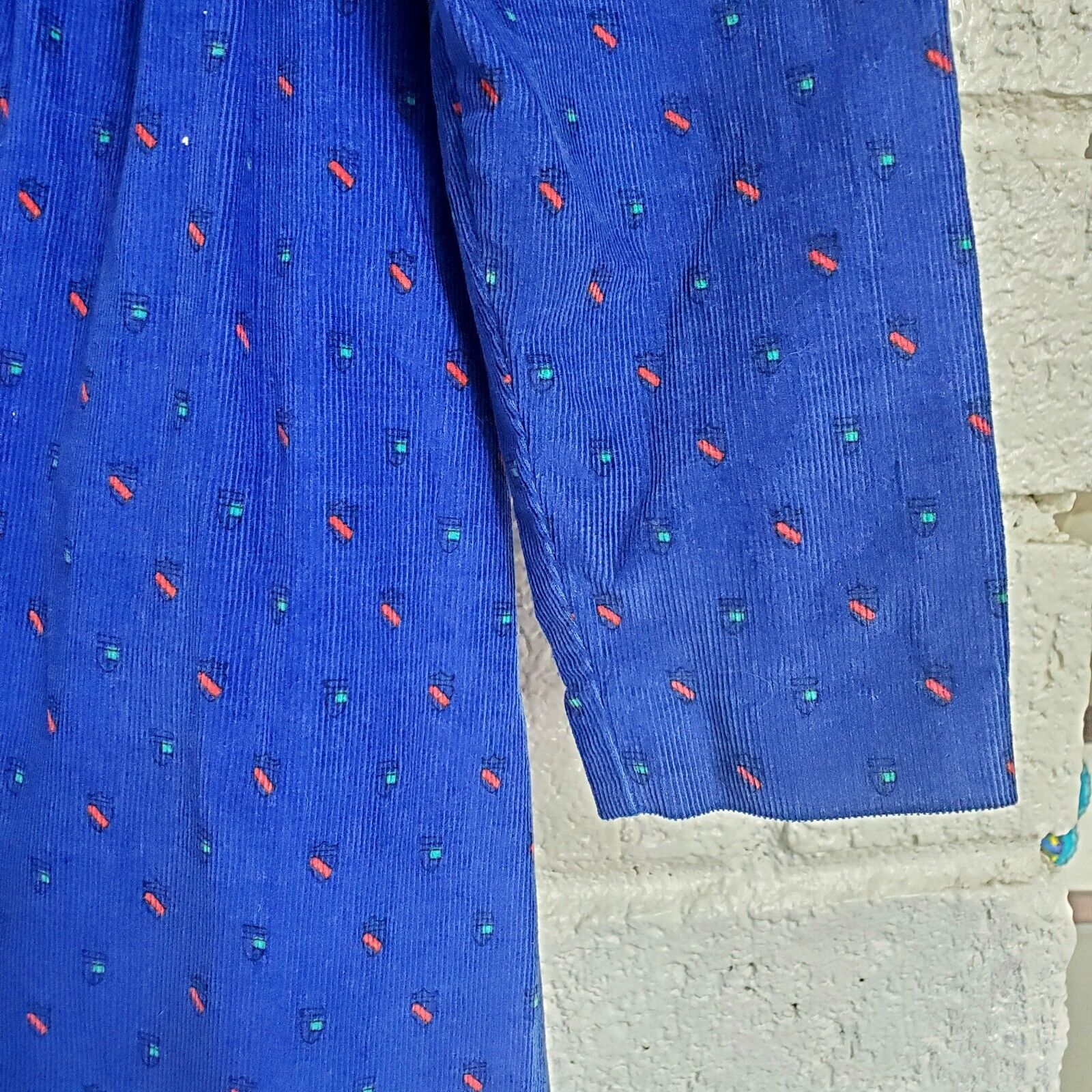 Allen Lolly Dress Blue Corduroy Long Sleeve Midi … - image 7