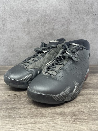 Air Jordan 14 Black Ferrari Size 8 Mens Nike Retro Red Trainer XIV BQ3685-001 - Picture 2 of 16