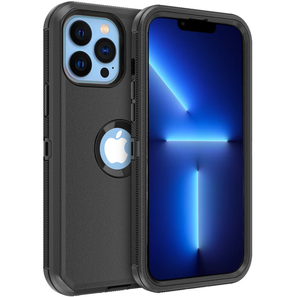 For iPhone 13 12 Pro Max 11 XR Shockproof Case Heavy Duty Rugged TPU Hard Cover - Image 3 of 4