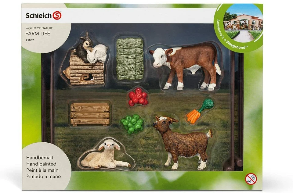 Schleich World of Nature Farm life 21052 Kit de jeu Zoo avec animaux de la Ferme - Photo 1/1