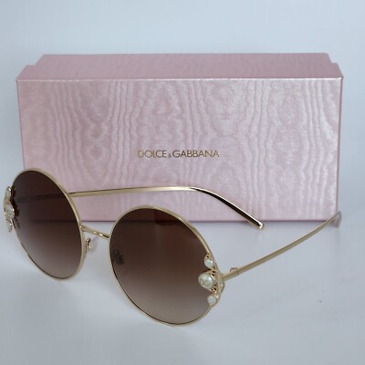 Dolce & Gabbana Brown Gradient Round Sunglasses DG Filo round sunglasses in brown - Dolce Gabbana | Mytheresa main image 4