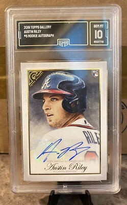 Austin Riley Funko 2019 AUSTIN RILEY Topps Gallery RC Autograph GEM MINT 10 | eBay