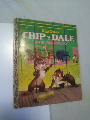 1954 Walt Disney Chip  and n Dale Spanish soft cover book in the zoo Zoologico