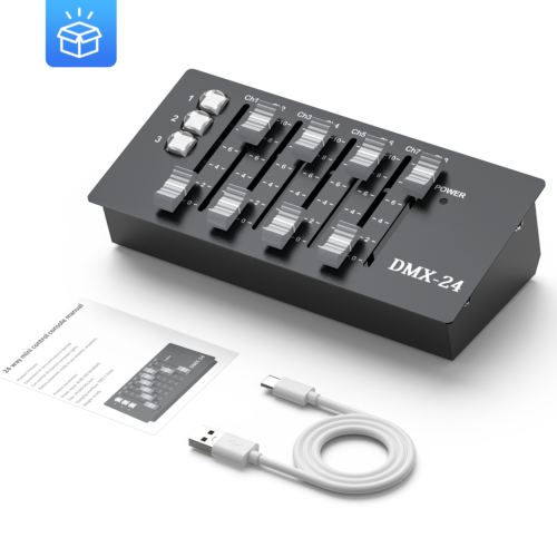 Rechargeable DMX 24 Channels Operator Console Controller for DJ Stage Lighting - Picture 11 of 11