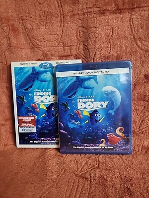 Finding Dory (Blu-ray + DVD + Digital HD)  NEW WITH SLIP COVER. 