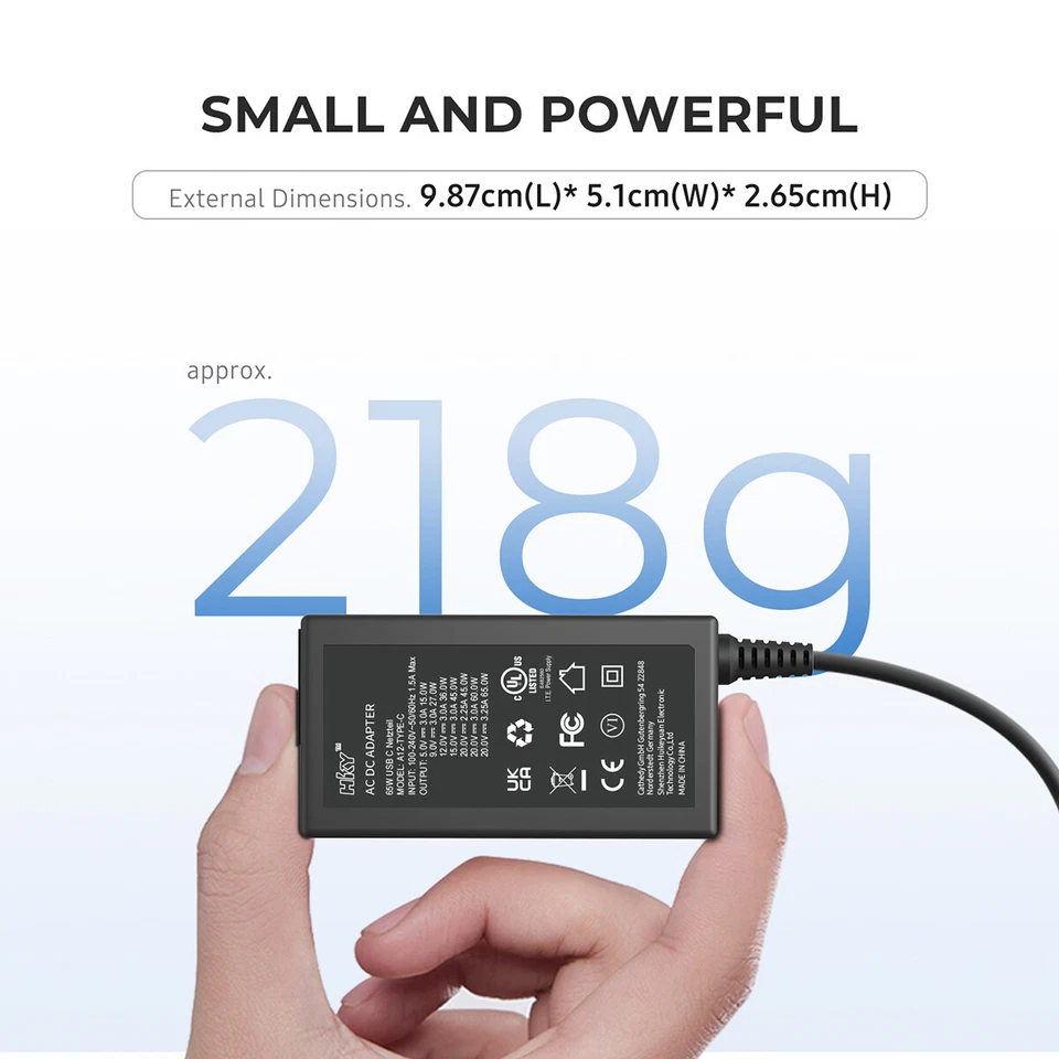 65W 60W USB C Ladegerät für NOCO Boost X GBX45 GBX55 GBX75 GBX155 Jump Starter - Bild 4 von 4