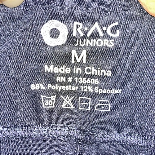 R.A.G RAG Juniors Medium Leggings Yoga Workout Active Mesh Sport EUC Athleisure - Picture 9 of 13