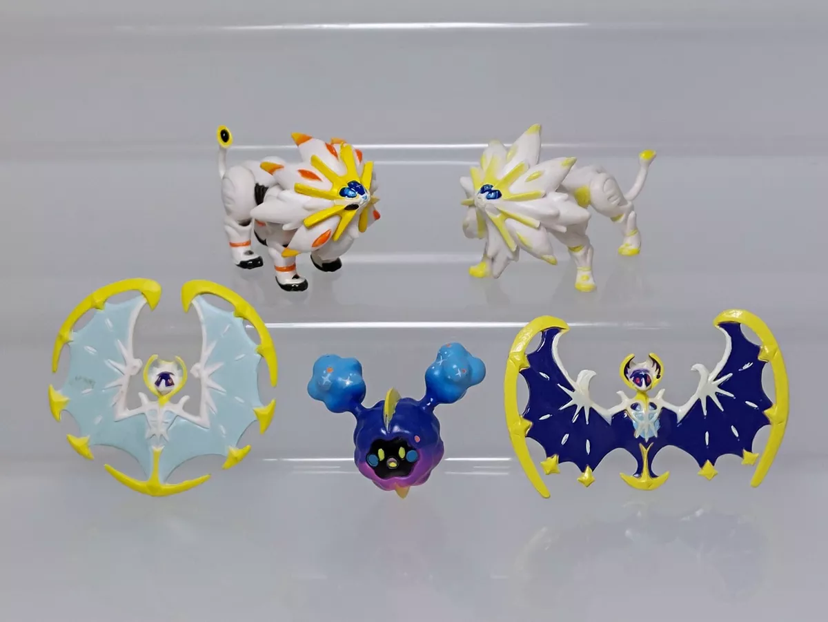 Solgaleo Lunala Cosmog Pokemon Get Collections Figure Tomy T-ARTS R05  1.1-1.4in