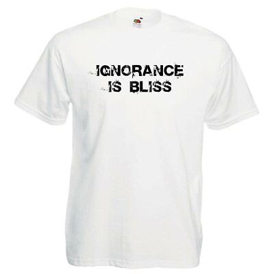Ignorance Is Bliss T-Shirt Vendetta GIFT Anarchy Liberty Freedom tshirt DISOBEY
