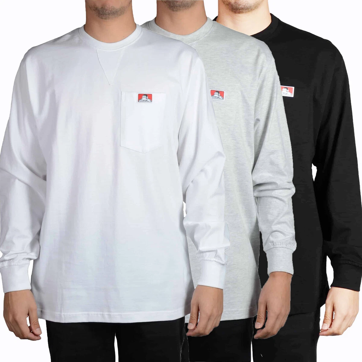 Suponer He reconocido lantano Ben Davis T shirt Mens Long Sleeve Classic Pocket Heavy Weight Duty Cotton Tee | eBay Suponer He reconocido lantano Ben Davis T shirt Mens Long Sleeve Classic Pocket Heavy Weight Duty Cotton Tee | eBay