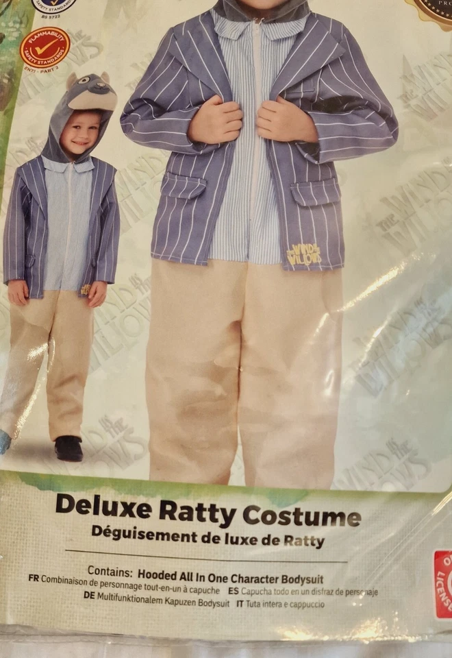 Disfraz Smiffys Deluxe Wind in the Willows Ratty, Edad 1-2 Foto 4 de 4