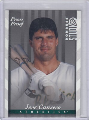 1997 Jose Canseco Donruss Studio SILVER PROOF Parallel #35 - Oakland A's