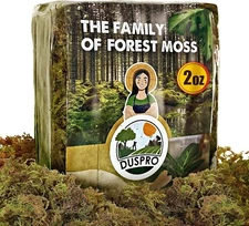 DUSPRO Dried Moss for Potted Plants, Forest Orchid Moss for Potting Mix, Sphagnu