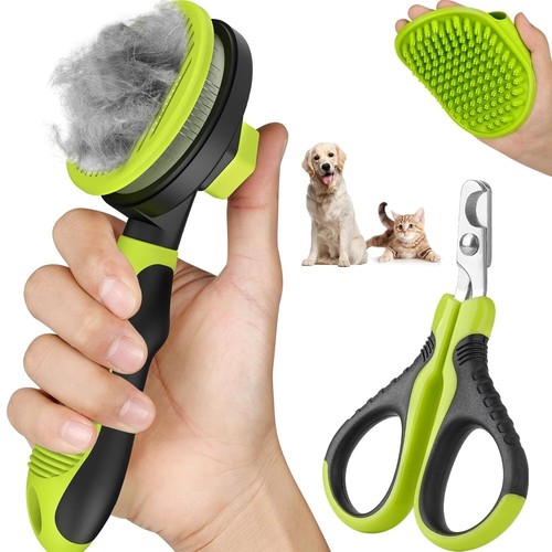 3PCS Cat Grooming Kit | Cat Brush | Cat Brushes for indoor Cats | Cat Nail
