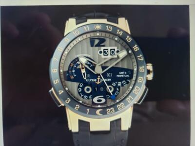 Ulysse Nardin El Toro GMT +/- Perpetual Calendar Mens Watch. Model# 326-00