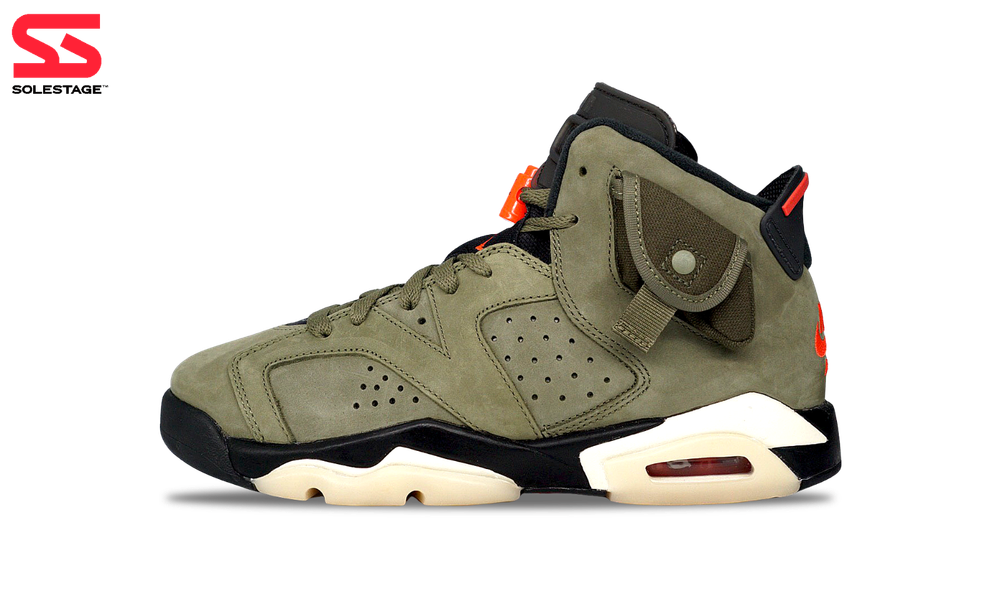Nike Jordan 6 Retro x Travis Scott GS (CN1085-200) Grade School Size 4Y-7Y