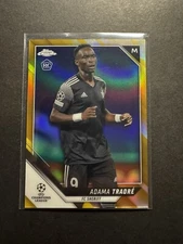 2021-22 Topps Chrome UCL /50 Adama Traore #65 Rookie RC Gold Refractor