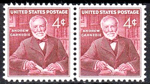 Usa Mi Nr. 801 Postfrisch Mnh Paar Andrew Carnegie Tycoon Stahl Philanthrop  | Ebay