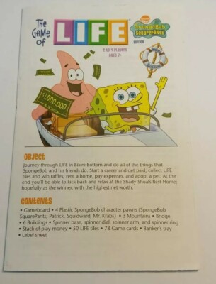 SpongeBob SquarePants The Game of Life Board Game 2005 Replacement ...