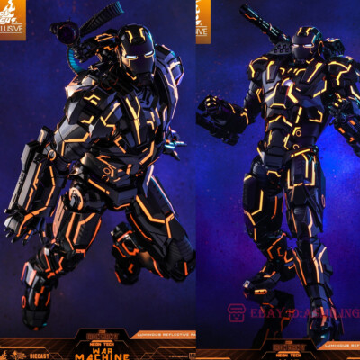 1/6 HOTTOYS HT MMS553 D35 Neon Tech War Machine Iron Man 12