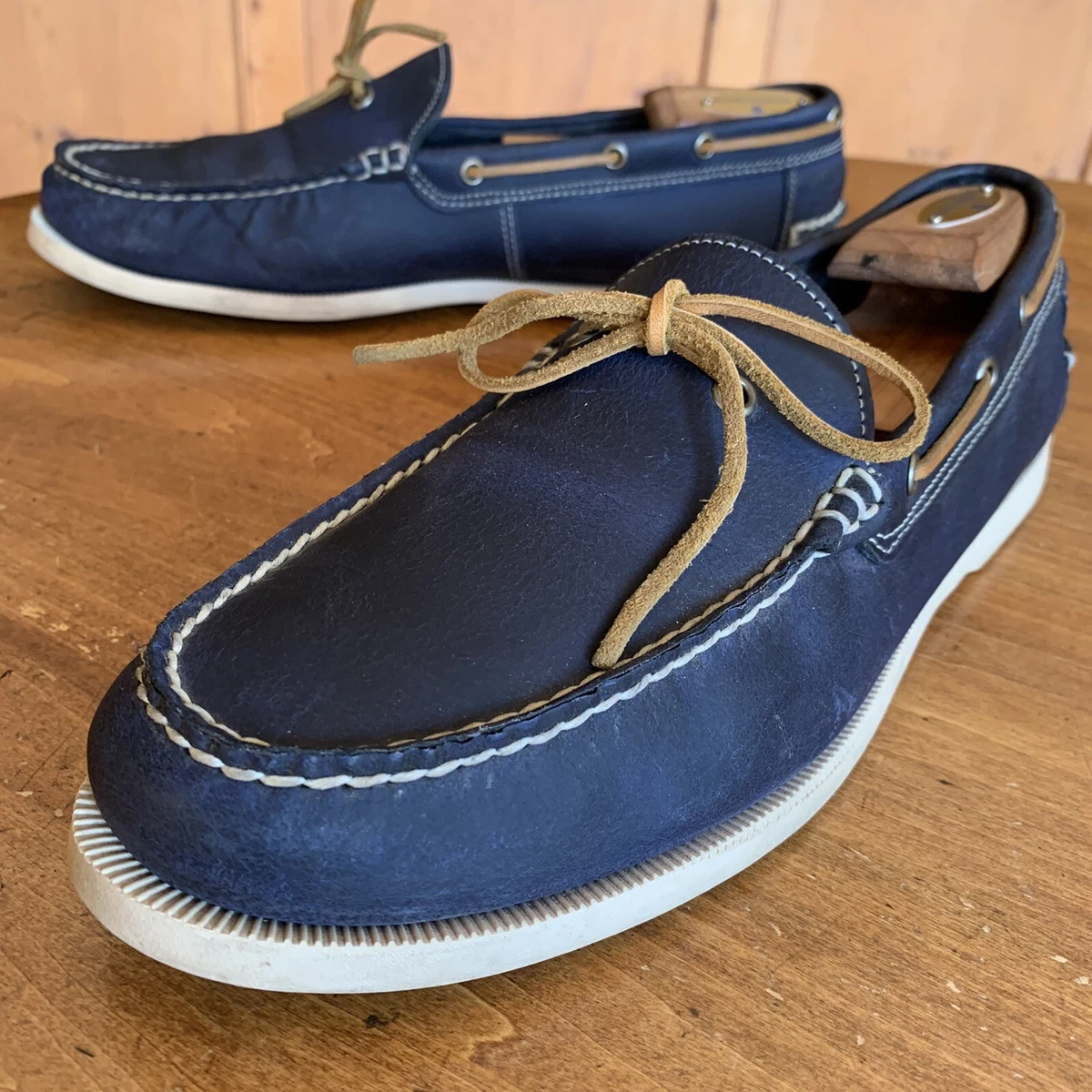 Cole Haan Pinch Navy Blue Canvas Casual Slip On Deck Loafers Shoes Men\'s 13 M Men main image 2