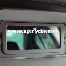 Funny Car Decal Sticker For Rearview Mirror Window Vinyl Letter Color White