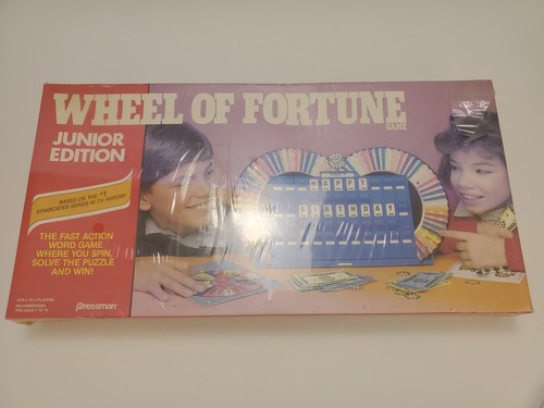 Vintage Wheel of Fortune Junior Edition Board Game 1987 by PRESSMAN NEW IN BOX - Picture 1 of 7
