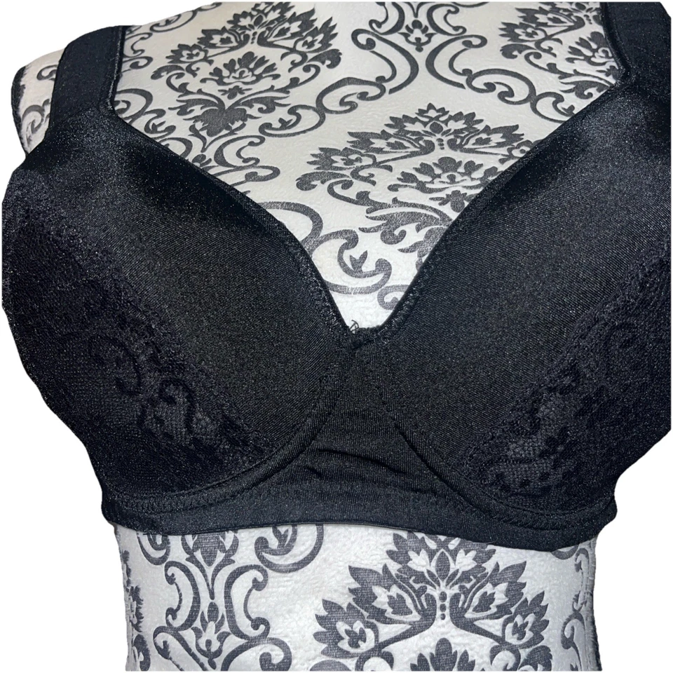 Angelina Lightly Lined Soft Cup 38DD Bra Black - Image 3 of 4