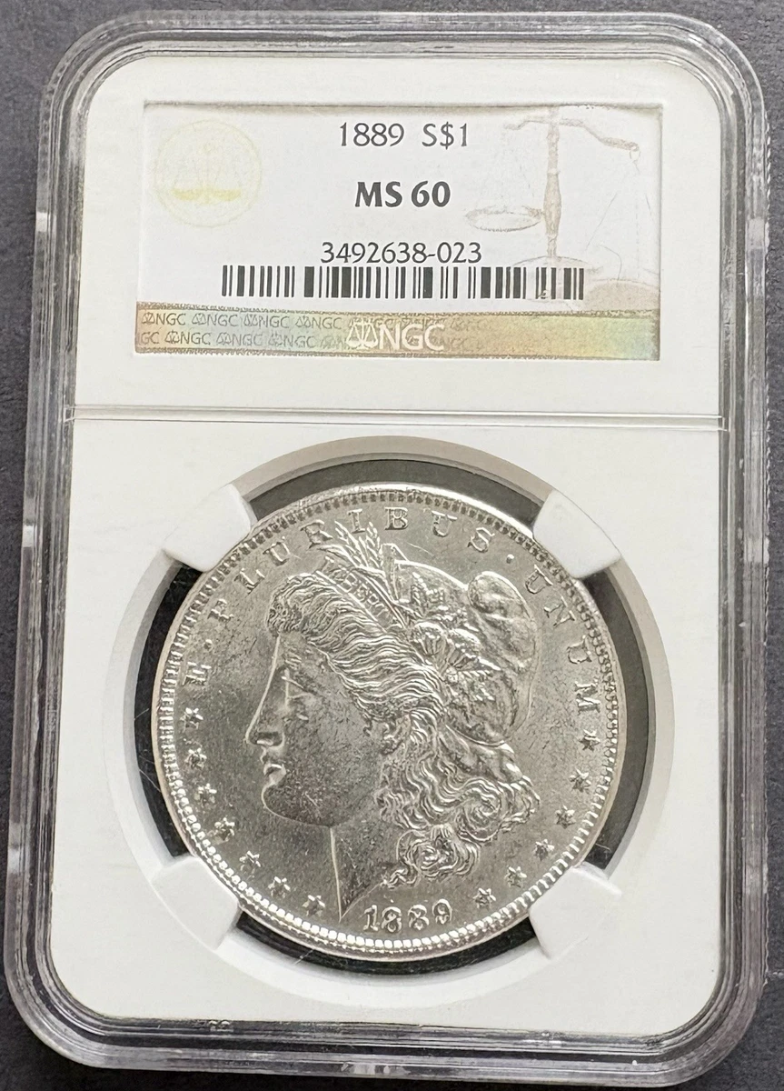 MS 60 Graded 1889 Year Morgan US Dollars (1878-1921) for sale | eBay