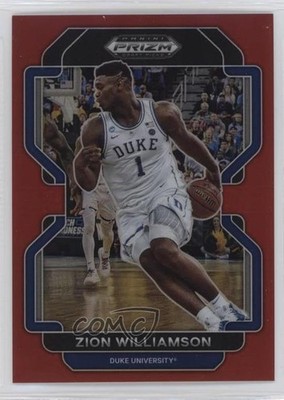 2022-23 Panini Prizm Draft Picks Red Prizm 27/299 Zion Williamson #49 3wu