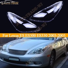 2pcs For Lexus Es Es300 Es330 2003-2005 Front Headlight Lens Cover Shell Clear