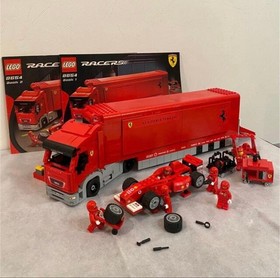 LEGO 8654 Scuderia Ferrari Truck Racers Ferrari 2005 Missing without Box