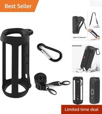 Soft TPU Cover with Strap for FLIP 5 Speaker - Perfect for Travel and Hiking