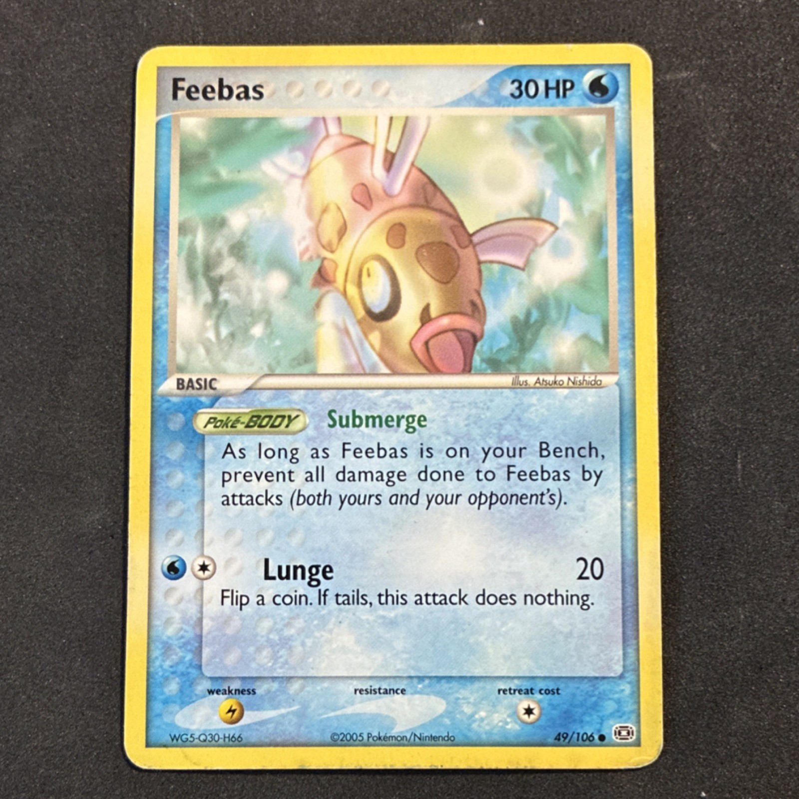 Feebas 49/106 EX Emerald Regular Common 2005 Pokémon TCG Card English