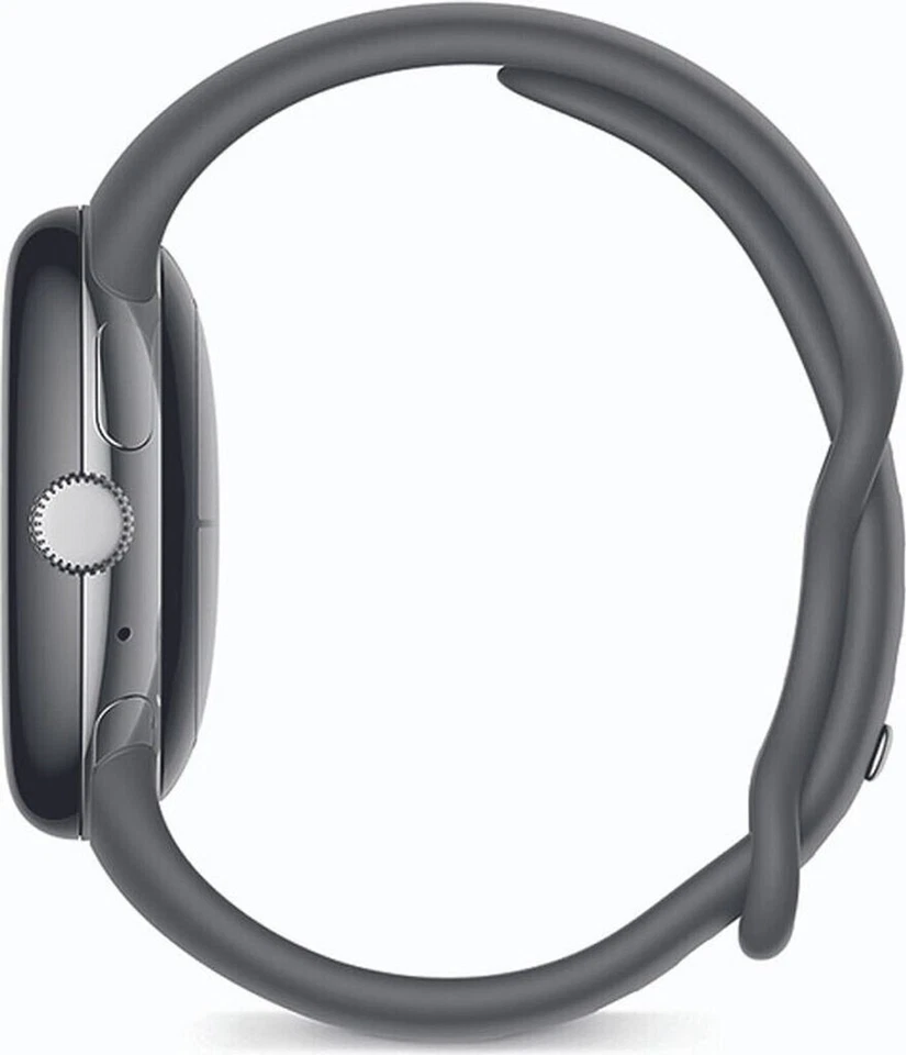 Cinturino sportivo Google Pixel Watch WiFi Polished Silver Charcoal merce nuova rivenditore IT - Immagine 3 di 3